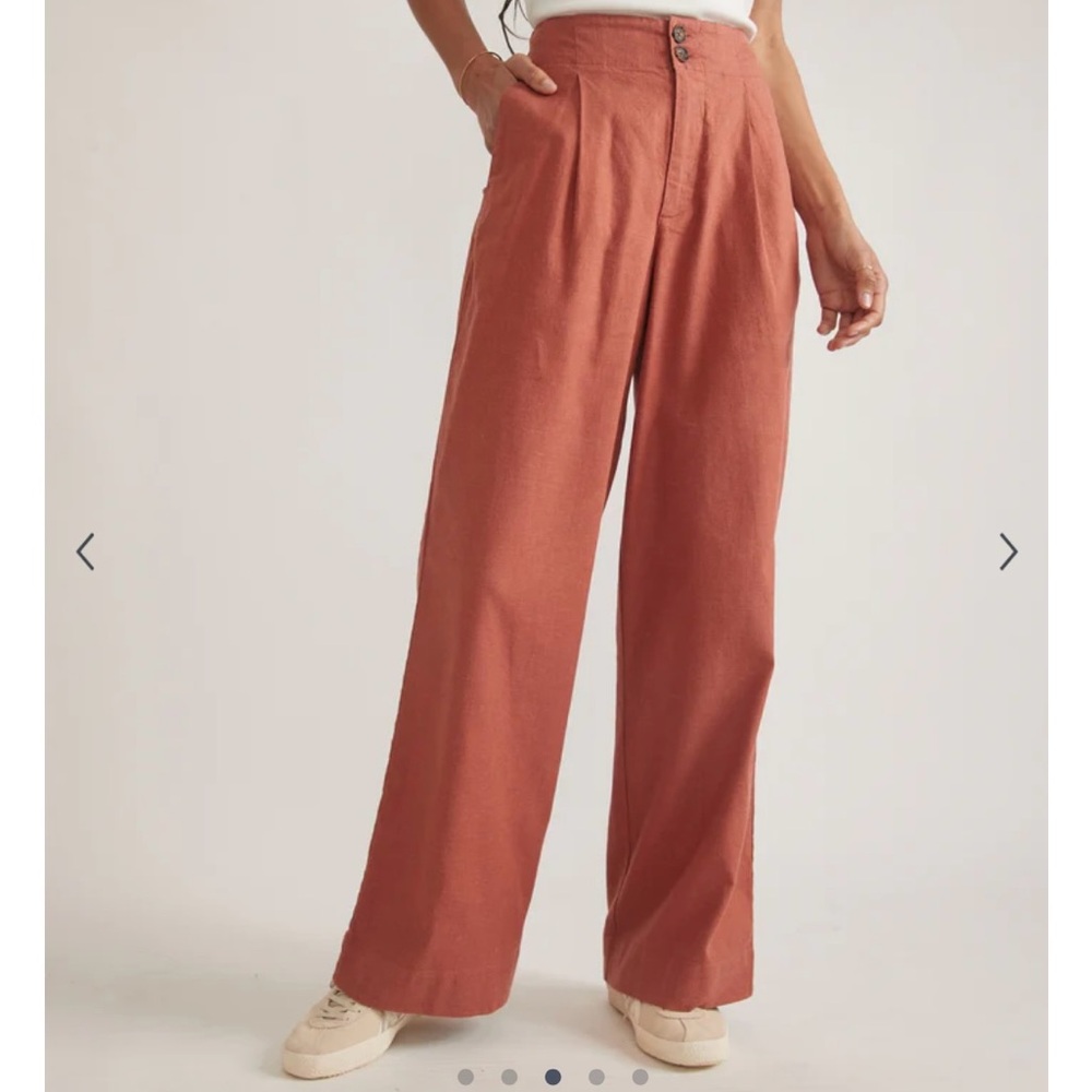 NWT - Marine Layer Flora High Waisted Trouser - in Henna